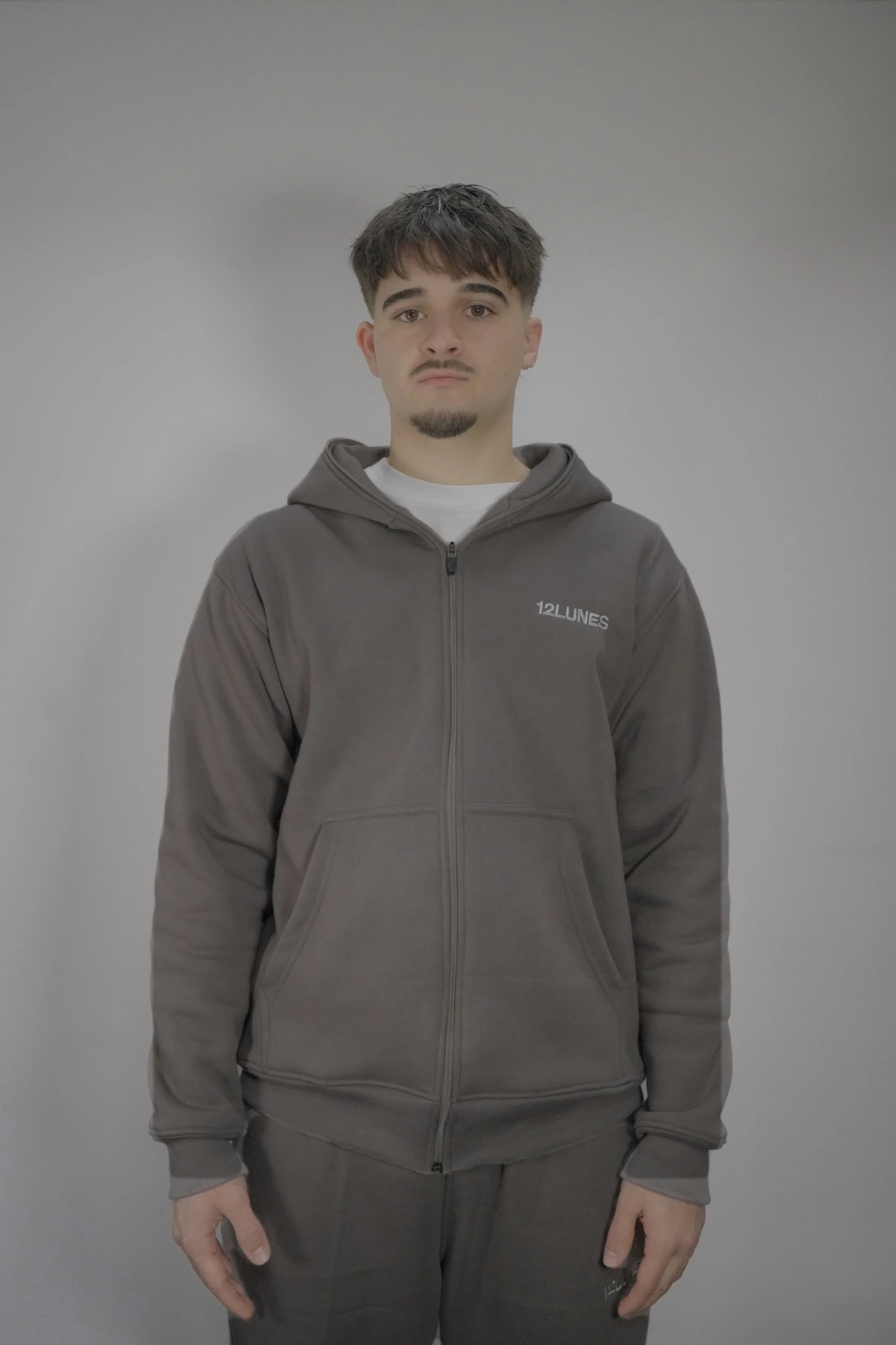 Full-zip Grey