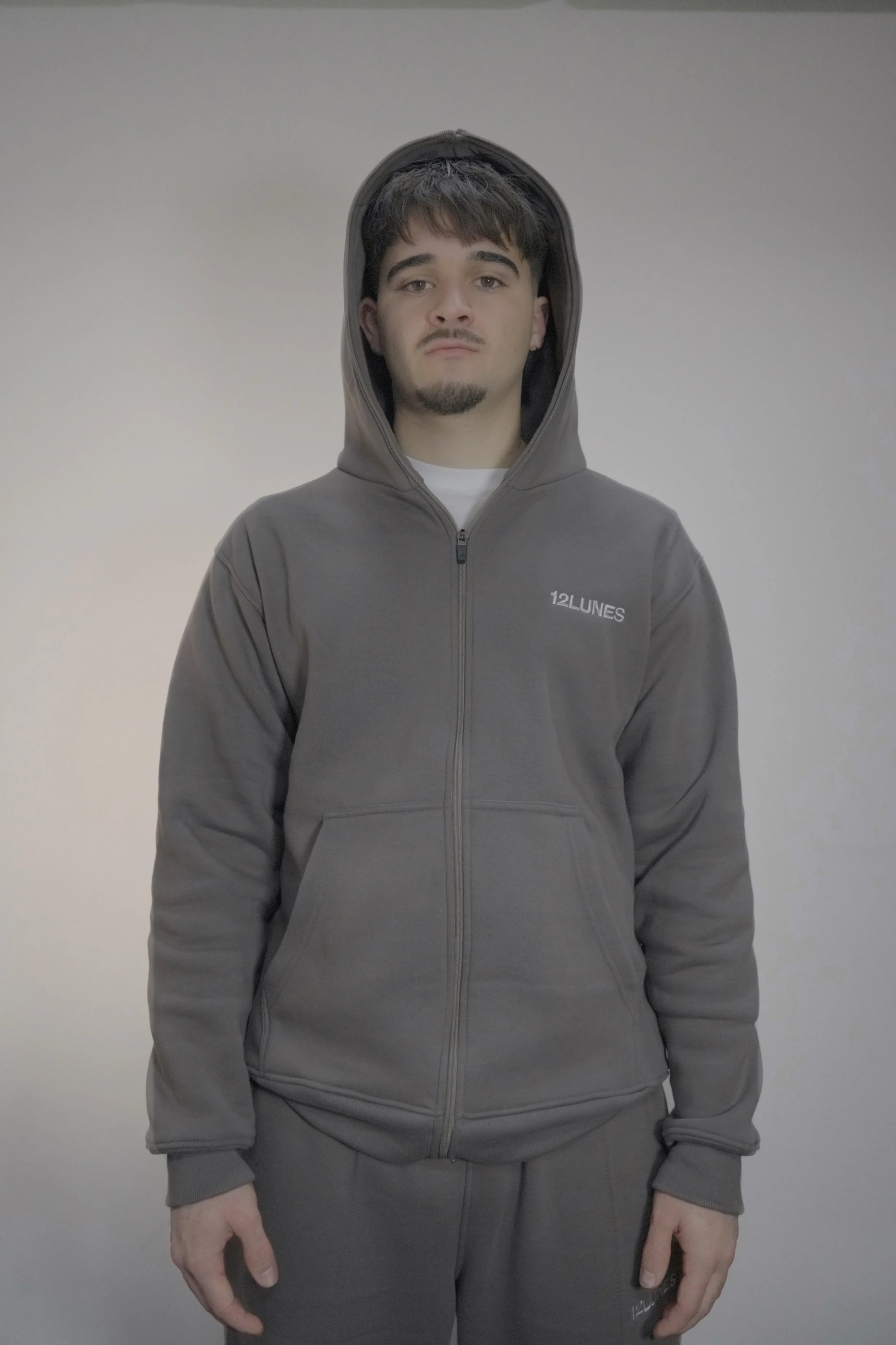 Full-zip Gris