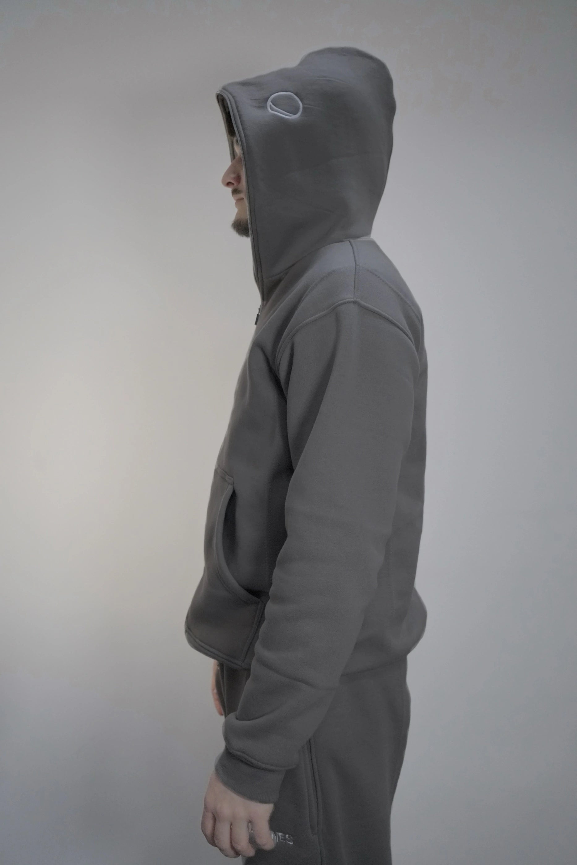 Full-zip Gris