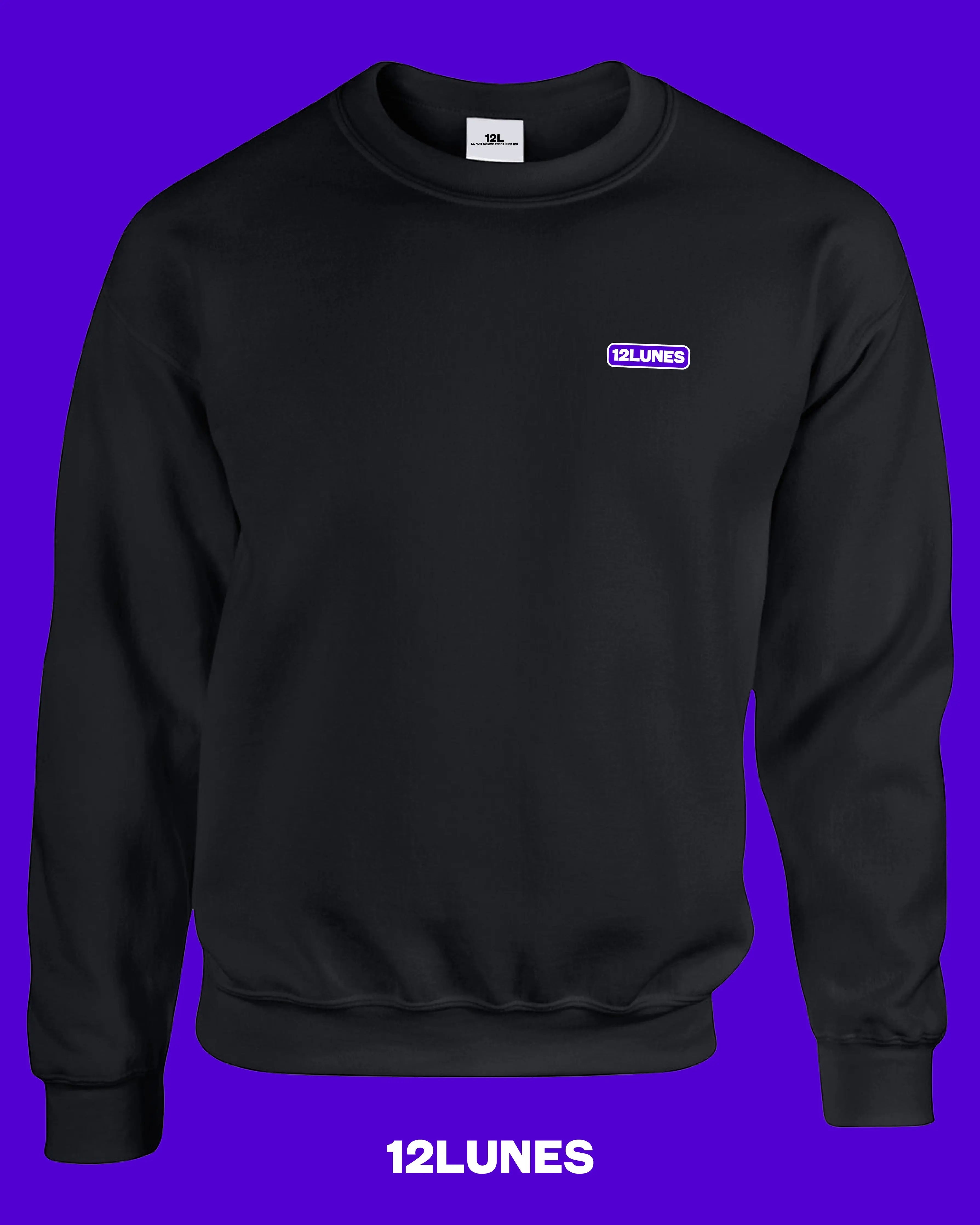 Crewneck Noir 12Lunes