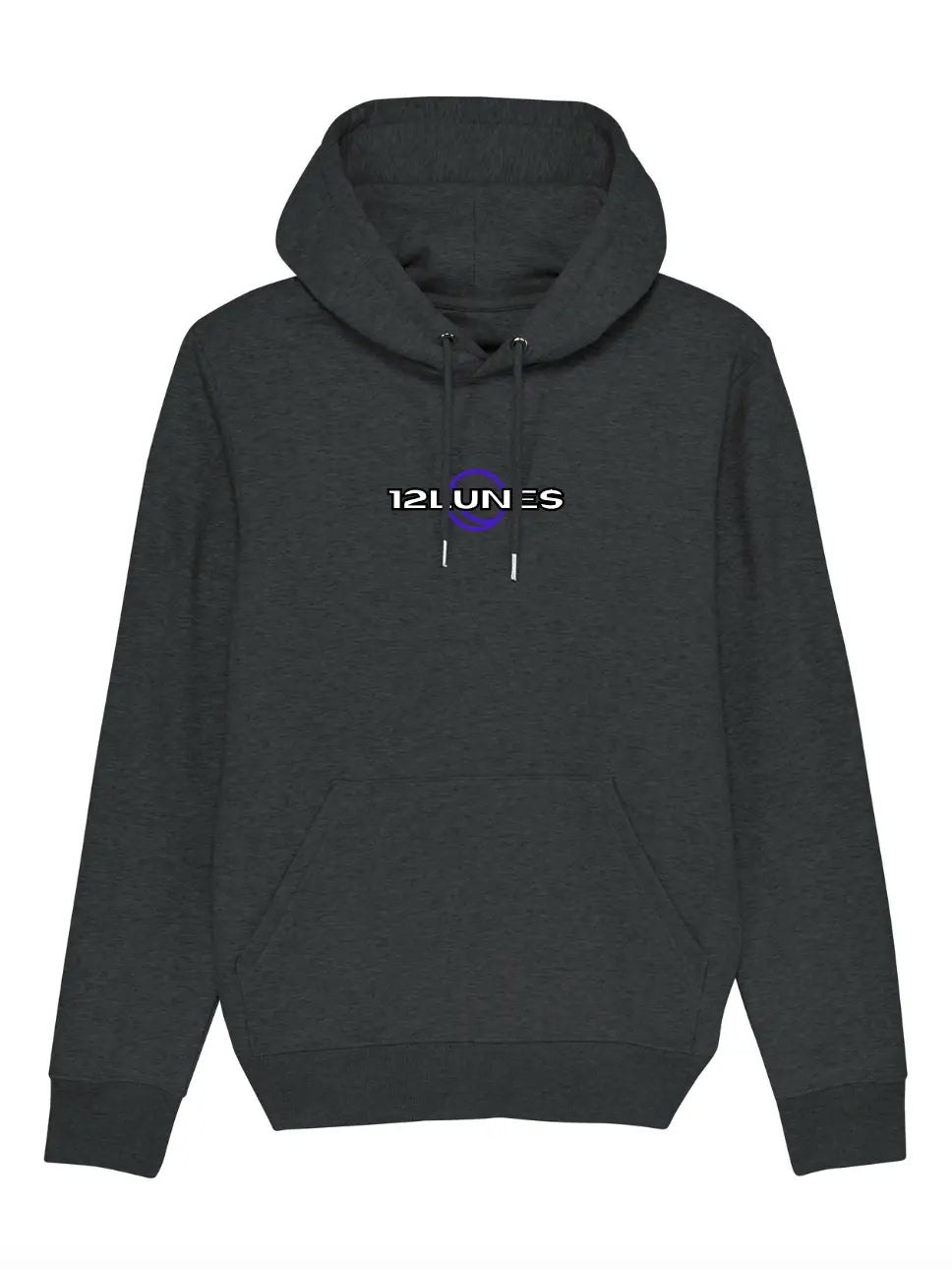 Hoodie Unisexe Noir - 12Lunes